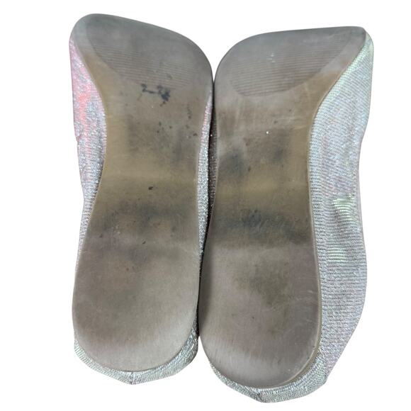 Steve Madden Bamba Metallic Nude Blush Round Toe Ballet Flats Shoes sz 8.5 M - Picture 15 of 16